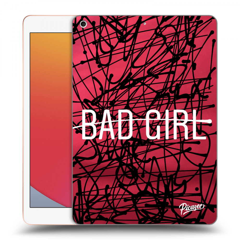 Picasee silikonový černý obal pro Apple iPad 10.2" 2020 (8. gen) - Bad girl