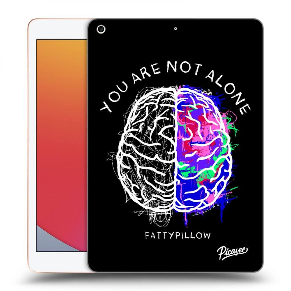 Picasee silikonový průhledný obal pro Apple iPad 10.2" 2020 (8. gen) - Brain - White