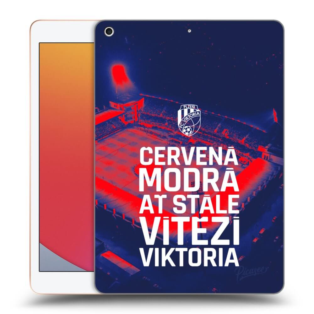 Picasee silikonový průhledný obal pro Apple iPad 10.2" 2020 (8. gen) - FC Viktoria Plzeň E