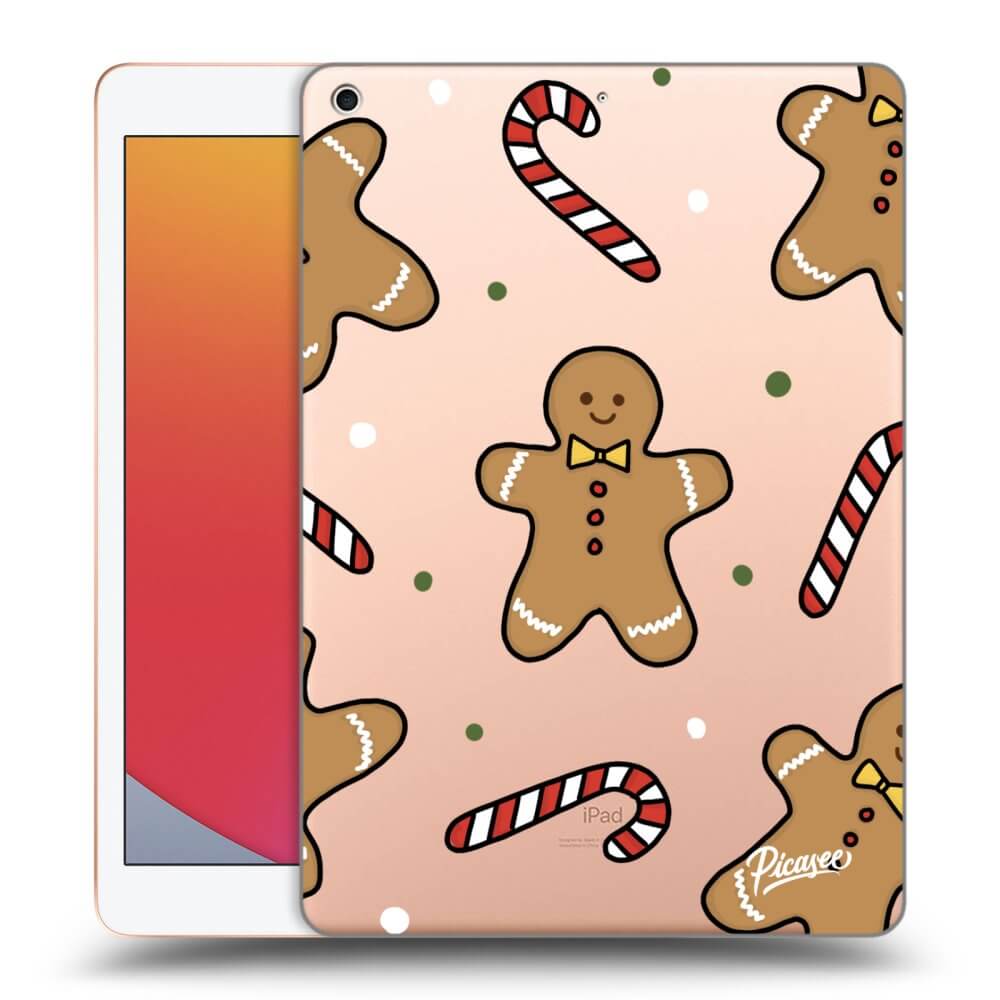 Picasee silikonový průhledný obal pro Apple iPad 10.2" 2020 (8. gen) - Gingerbread