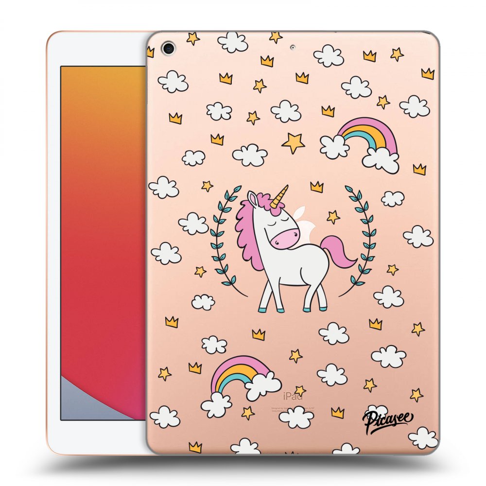 Picasee silikonový průhledný obal pro Apple iPad 10.2" 2020 (8. gen) - Unicorn star heaven