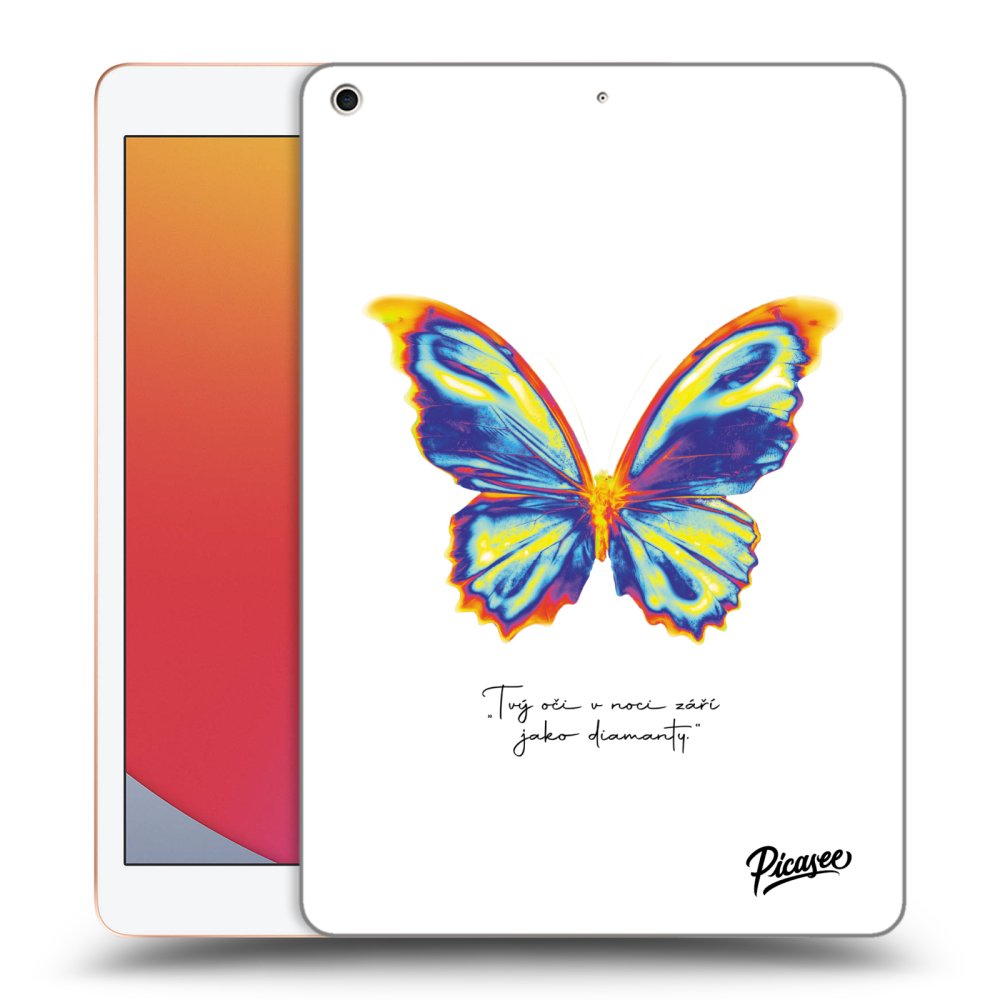 Picasee silikonový průhledný obal pro Apple iPad 10.2" 2020 (8. gen) - Diamanty White