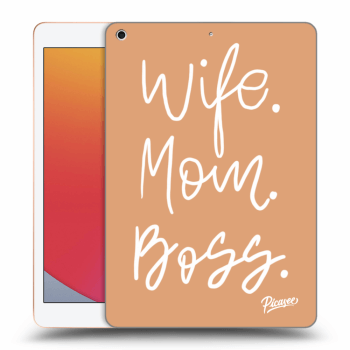 Picasee silikonový černý obal pro Apple iPad 10.2" 2020 (8. gen) - Boss Mama