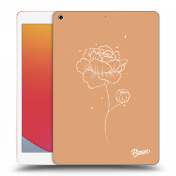 Picasee silikonový průhledný obal pro Apple iPad 10.2" 2020 (8. gen) - Peonies