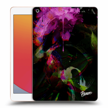 Picasee silikonový černý obal pro Apple iPad 10.2" 2020 (8. gen) - Peony Color