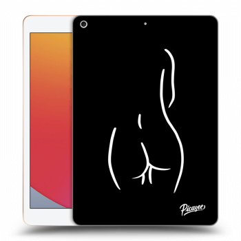 Picasee silikonový černý obal pro Apple iPad 10.2" 2020 (8. gen) - Svlečená Bílá