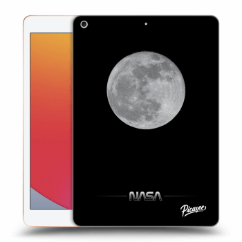 Picasee silikonový černý obal pro Apple iPad 10.2" 2020 (8. gen) - Moon Minimal