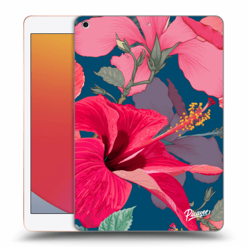 Picasee silikonový průhledný obal pro Apple iPad 10.2" 2020 (8. gen) - Hibiscus