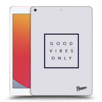 Picasee silikonový černý obal pro Apple iPad 10.2" 2020 (8. gen) - Good vibes only