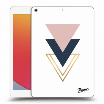 Picasee silikonový průhledný obal pro Apple iPad 10.2" 2020 (8. gen) - Triangles
