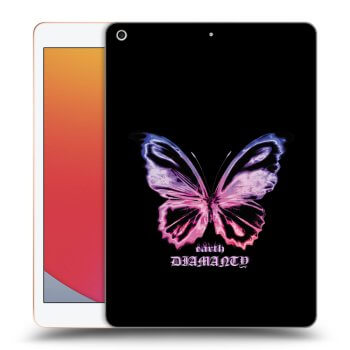 Picasee silikonový průhledný obal pro Apple iPad 10.2" 2020 (8. gen) - Diamanty Purple