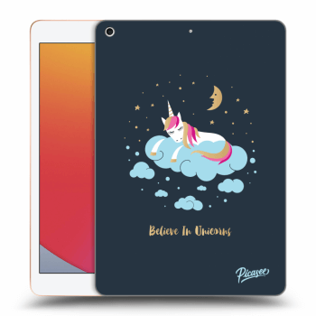 Picasee silikonový průhledný obal pro Apple iPad 10.2" 2020 (8. gen) - Believe In Unicorns