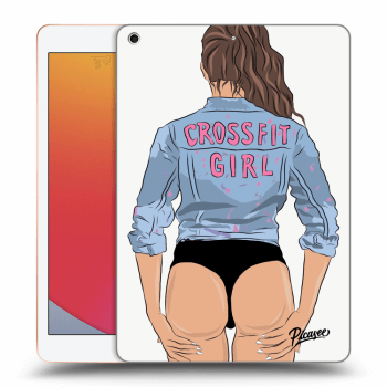 Picasee silikonový průhledný obal pro Apple iPad 10.2" 2020 (8. gen) - Crossfit girl - nickynellow
