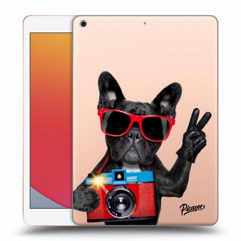Picasee silikonový průhledný obal pro Apple iPad 10.2" 2020 (8. gen) - French Bulldog