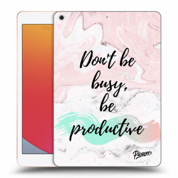 Picasee silikonový průhledný obal pro Apple iPad 10.2" 2020 (8. gen) - Don't be busy, be productive