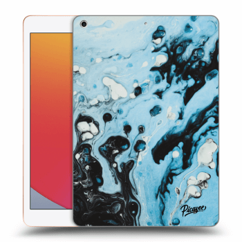 Picasee silikonový průhledný obal pro Apple iPad 10.2" 2020 (8. gen) - Organic blue