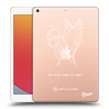 Picasee silikonový průhledný obal pro Apple iPad 10.2" 2020 (8. gen) - Heaven White