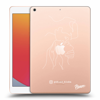 Picasee silikonový průhledný obal pro Apple iPad 10.2" 2020 (8. gen) - Forehead kiss White