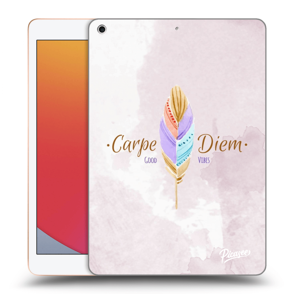 Picasee silikonový průhledný obal pro Apple iPad 10.2" 2020 (8. gen) - Carpe Diem