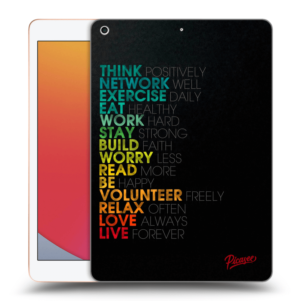 Picasee silikonový průhledný obal pro Apple iPad 10.2" 2020 (8. gen) - Motto life
