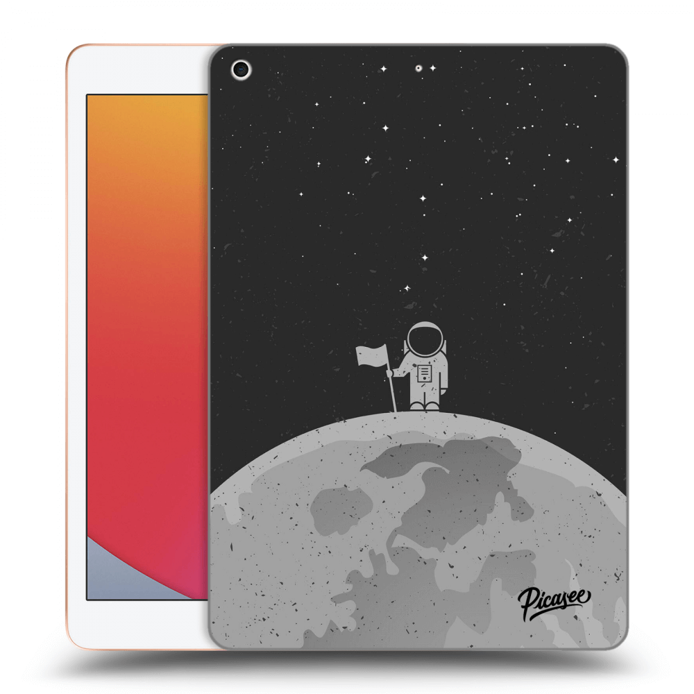 Picasee silikonový černý obal pro Apple iPad 10.2" 2020 (8. gen) - Astronaut