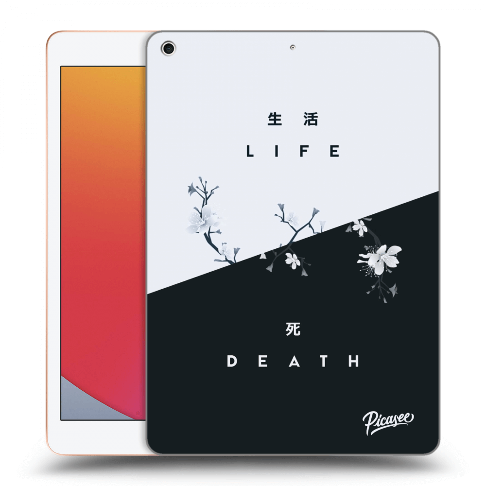 Picasee silikonový černý obal pro Apple iPad 10.2" 2020 (8. gen) - Life - Death