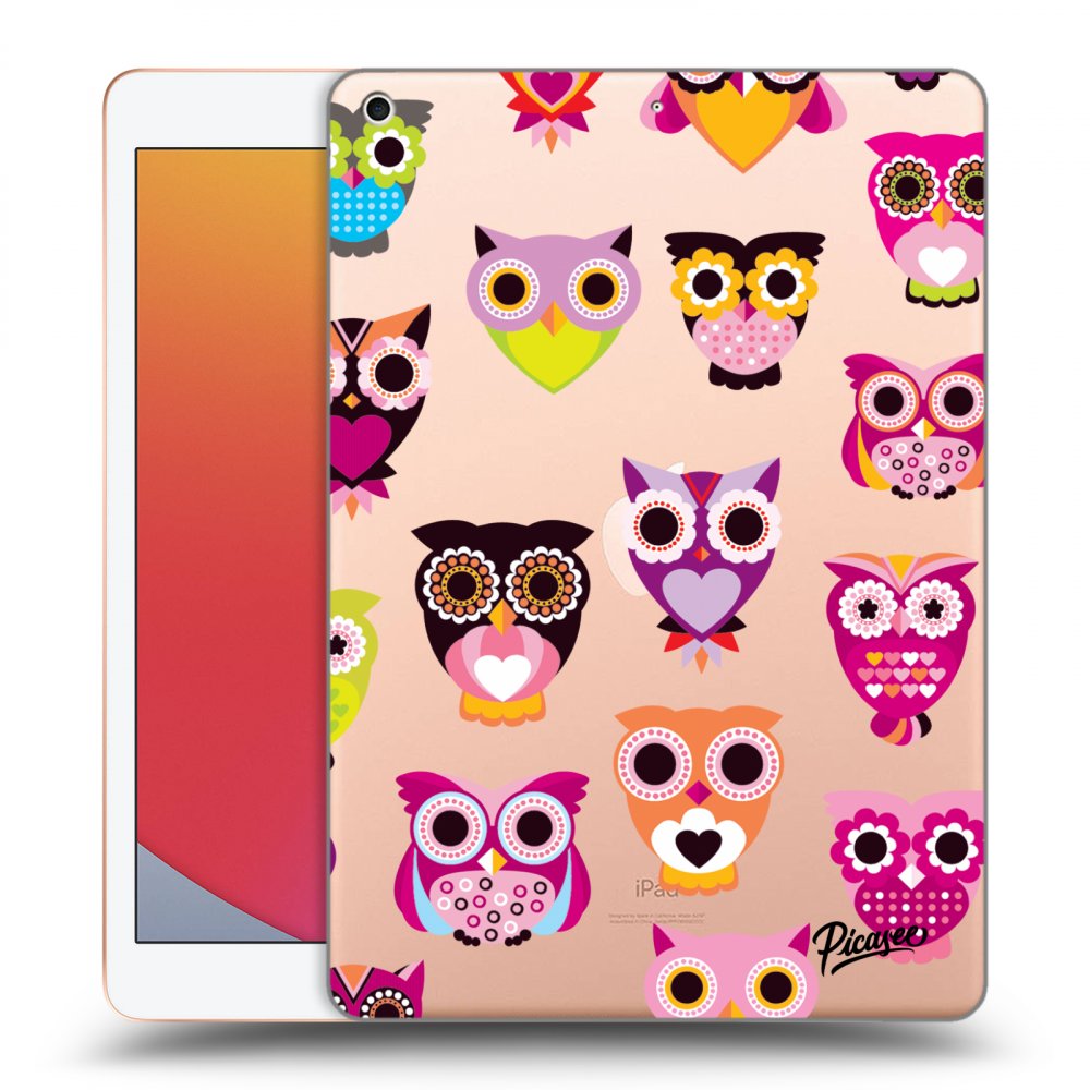 Picasee silikonový průhledný obal pro Apple iPad 10.2" 2020 (8. gen) - Owls
