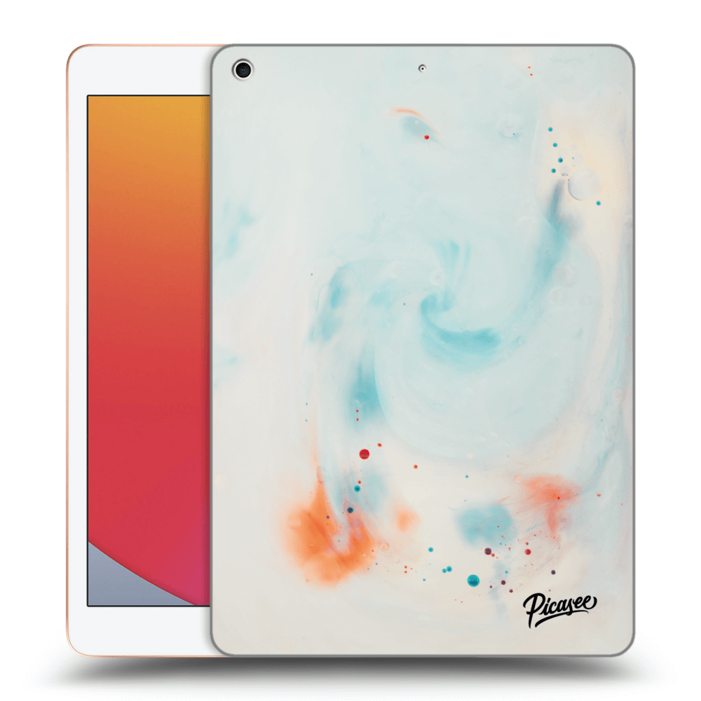 Picasee silikonový průhledný obal pro Apple iPad 10.2" 2020 (8. gen) - Splash