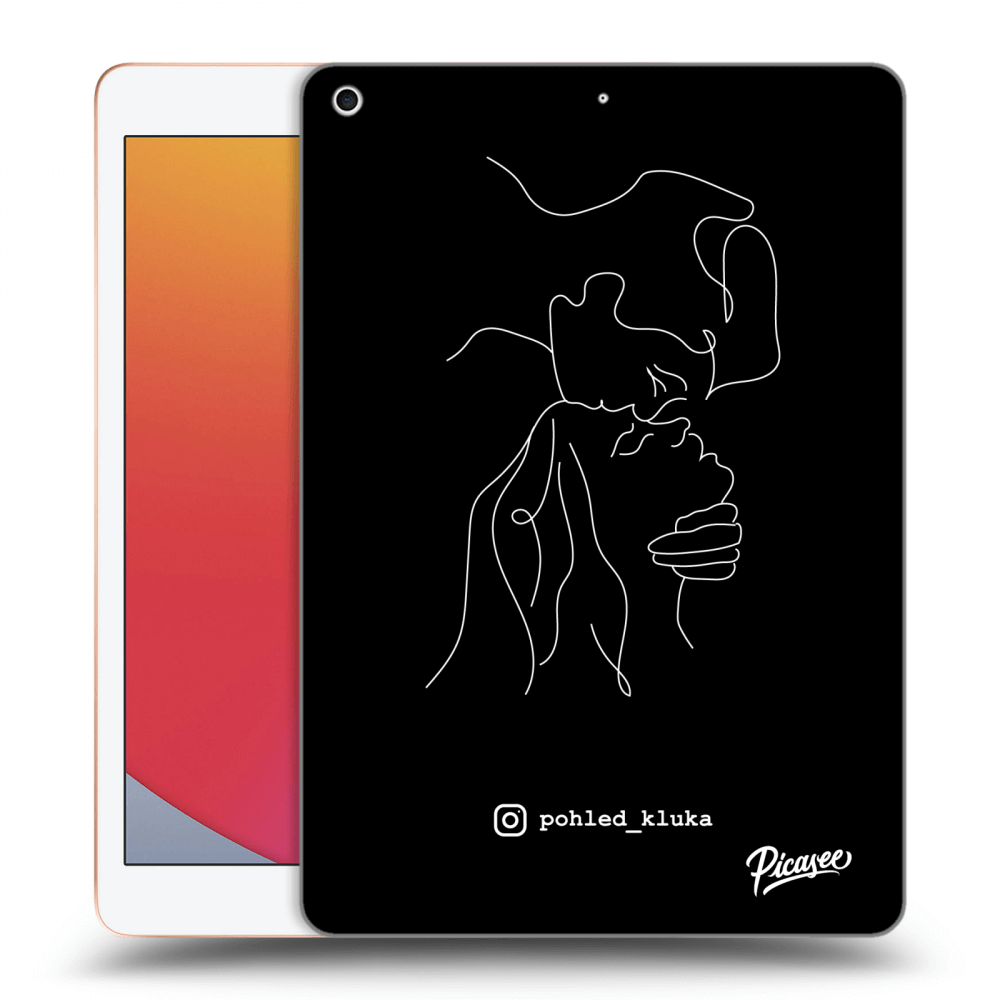 Picasee silikonový černý obal pro Apple iPad 10.2" 2020 (8. gen) - Forehead kiss White