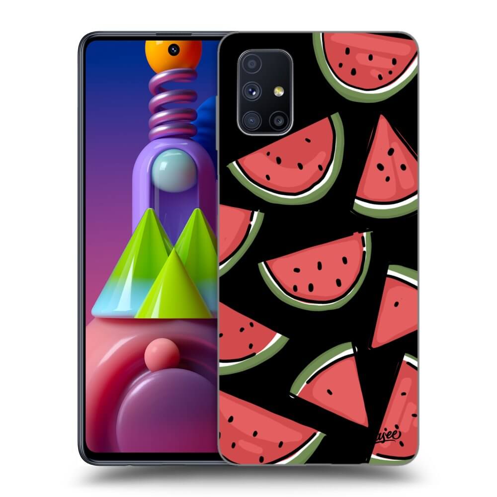 Picasee silikonový černý obal pro Samsung Galaxy M51 M515F - Melone