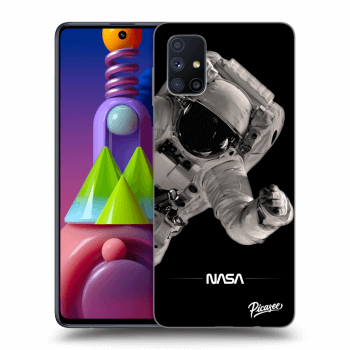 Picasee silikonový černý obal pro Samsung Galaxy M51 M515F - Astronaut Big