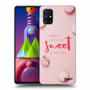 Picasee silikonový černý obal pro Samsung Galaxy M51 M515F - Life is as sweet as you are