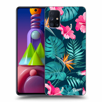 Obal pro Samsung Galaxy M51 M515F - Pink Monstera