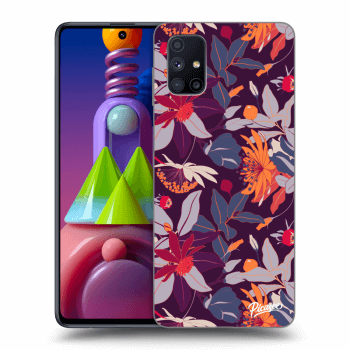 Obal pro Samsung Galaxy M51 M515F - Purple Leaf