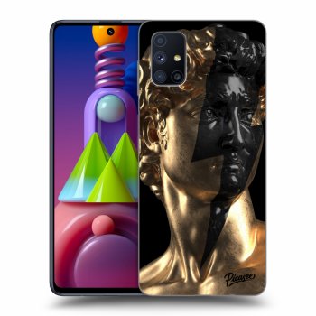 Picasee silikonový černý obal pro Samsung Galaxy M51 M515F - Wildfire - Gold
