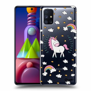 Picasee silikonový průhledný obal pro Samsung Galaxy M51 M515F - Unicorn star heaven