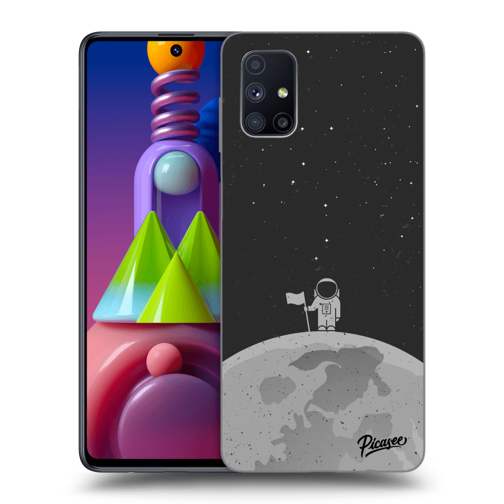 Picasee silikonový černý obal pro Samsung Galaxy M51 M515F - Astronaut