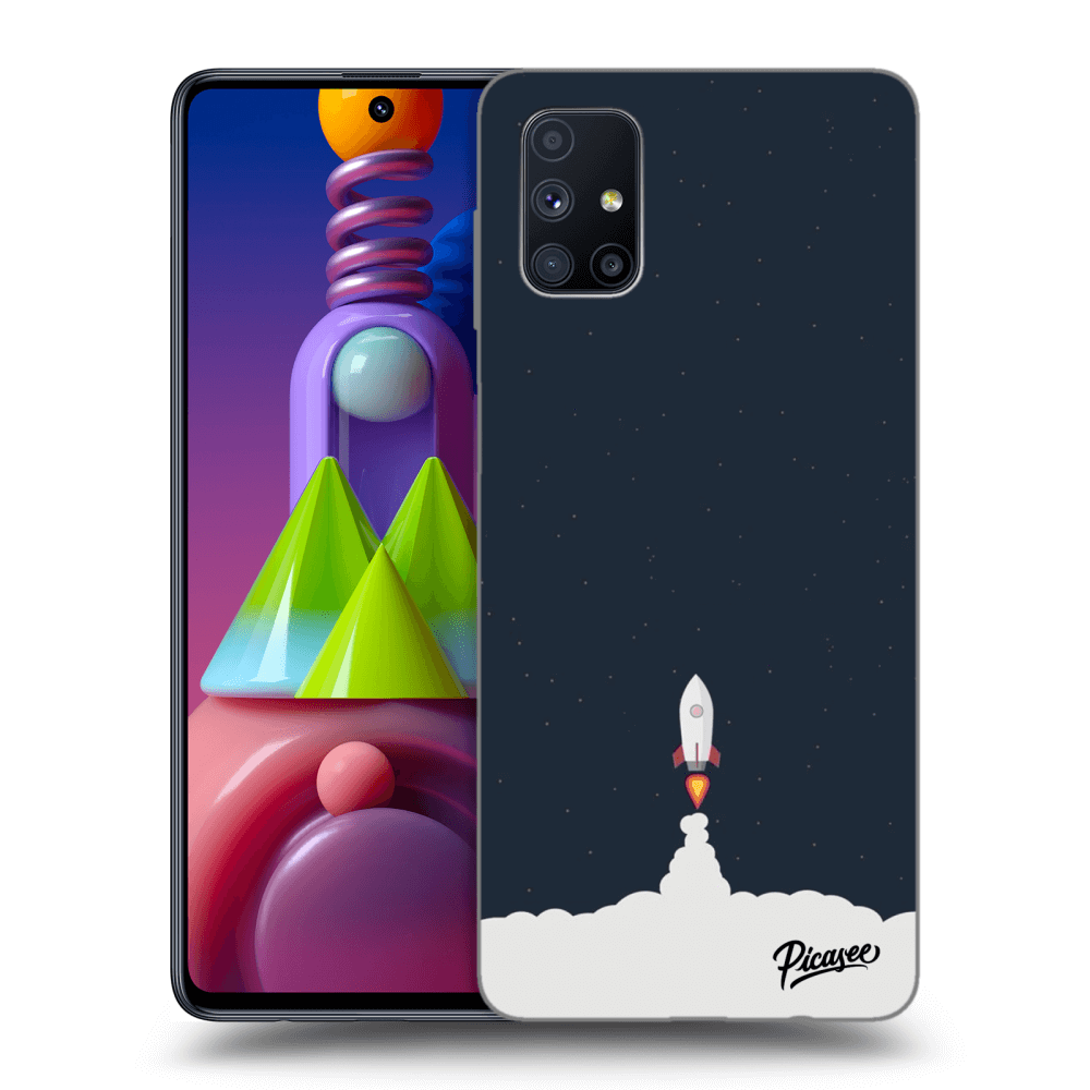 Picasee silikonový černý obal pro Samsung Galaxy M51 M515F - Astronaut 2