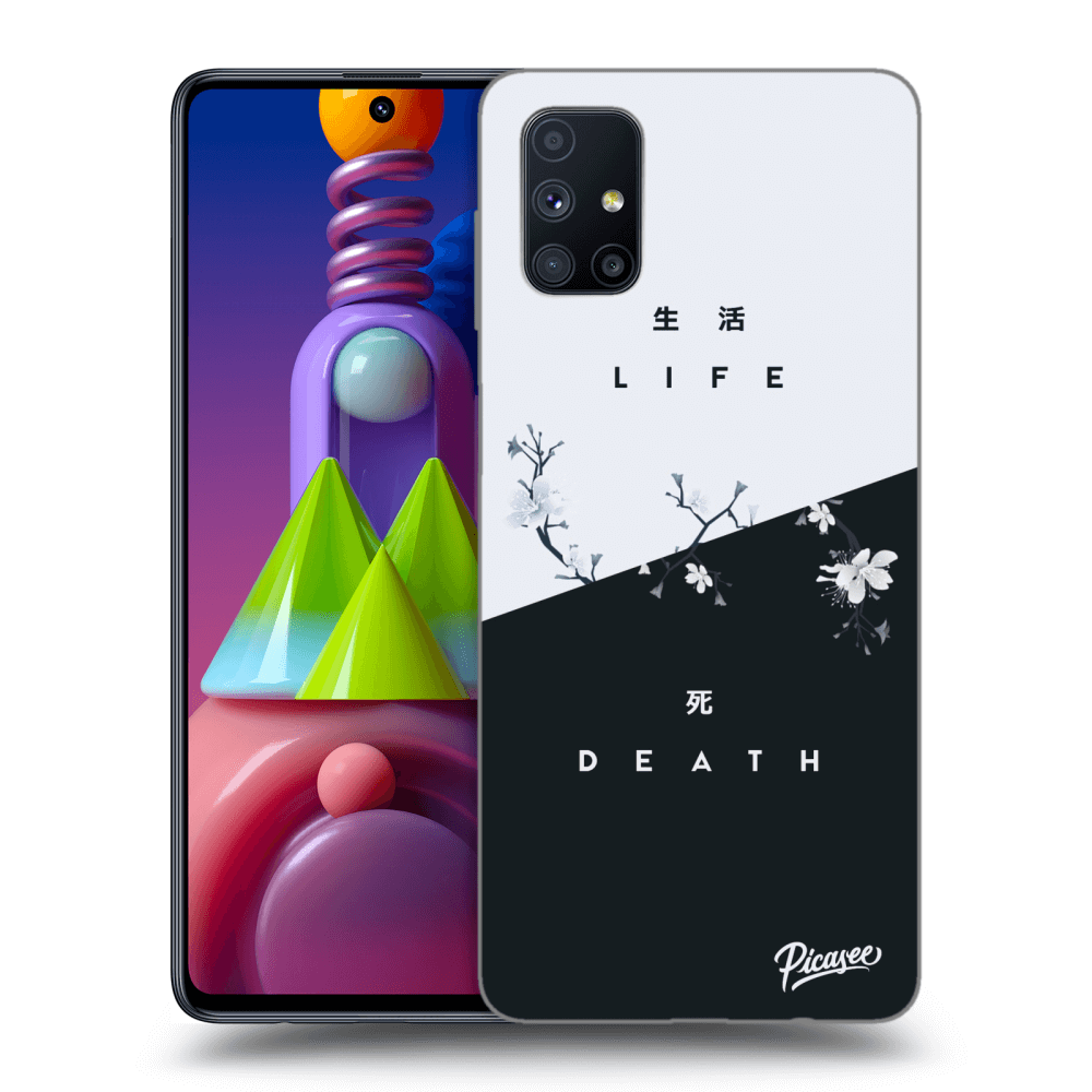 Picasee silikonový černý obal pro Samsung Galaxy M51 M515F - Life - Death