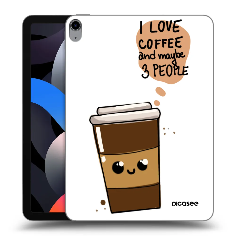 Picasee silikonový průhledný obal pro Apple iPad Air 4 10.9" 2020 - Cute coffee