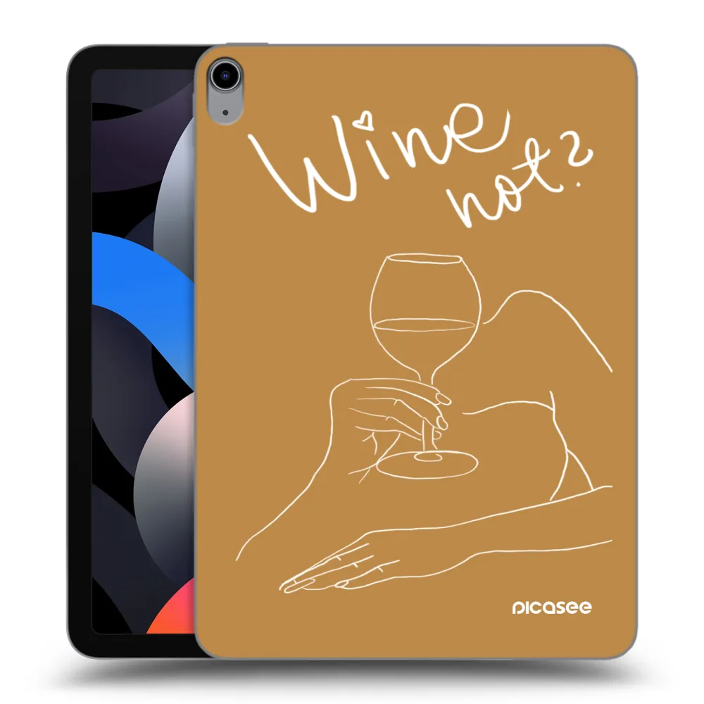 Picasee silikonový průhledný obal pro Apple iPad Air 4 10.9" 2020 - Wine not