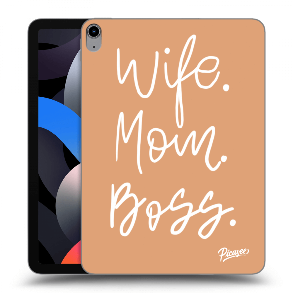 Picasee silikonový průhledný obal pro Apple iPad Air 4 10.9" 2020 - Boss Mama
