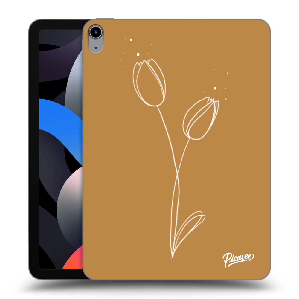 Picasee silikonový průhledný obal pro Apple iPad Air 4 10.9" 2020 - Tulips