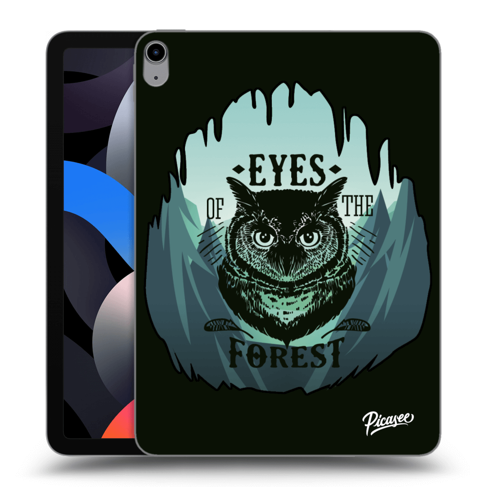 Picasee silikonový průhledný obal pro Apple iPad Air 4 10.9" 2020 - Forest owl
