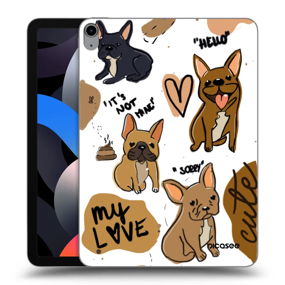 Picasee silikonový průhledný obal pro Apple iPad Air 4 10.9" 2020 - Frenchies
