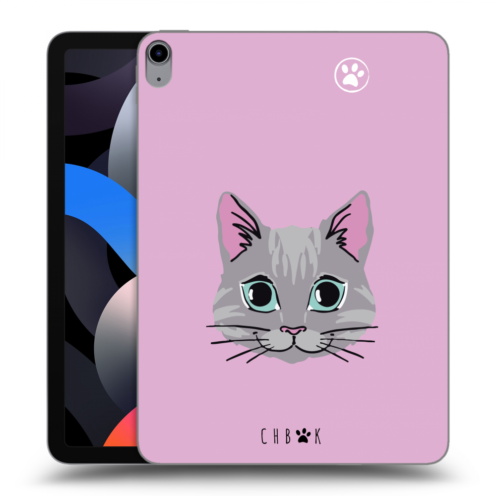 Picasee silikonový průhledný obal pro Apple iPad Air 4 10.9" 2020 - Chybí mi kočky - Růžová