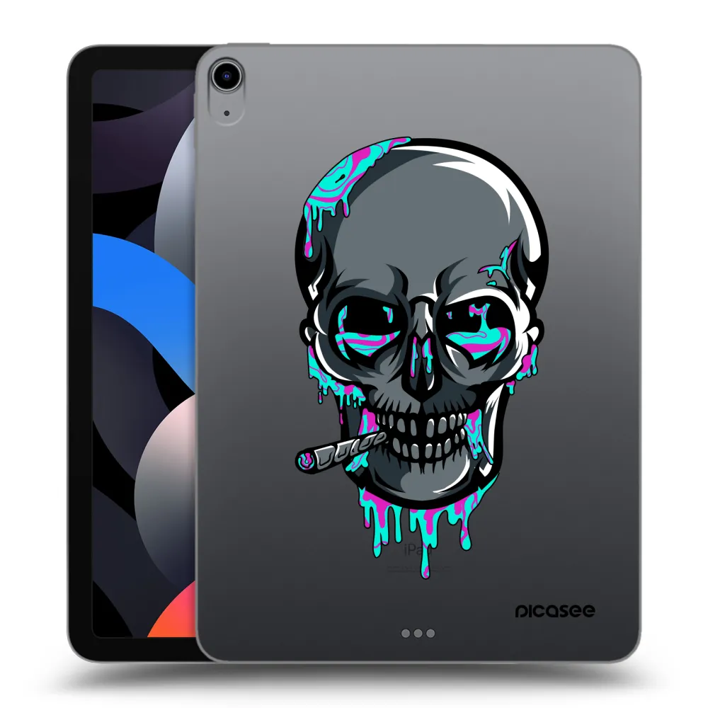 Picasee silikonový průhledný obal pro Apple iPad Air 4 10.9" 2020 - EARTH - Lebka 3.0