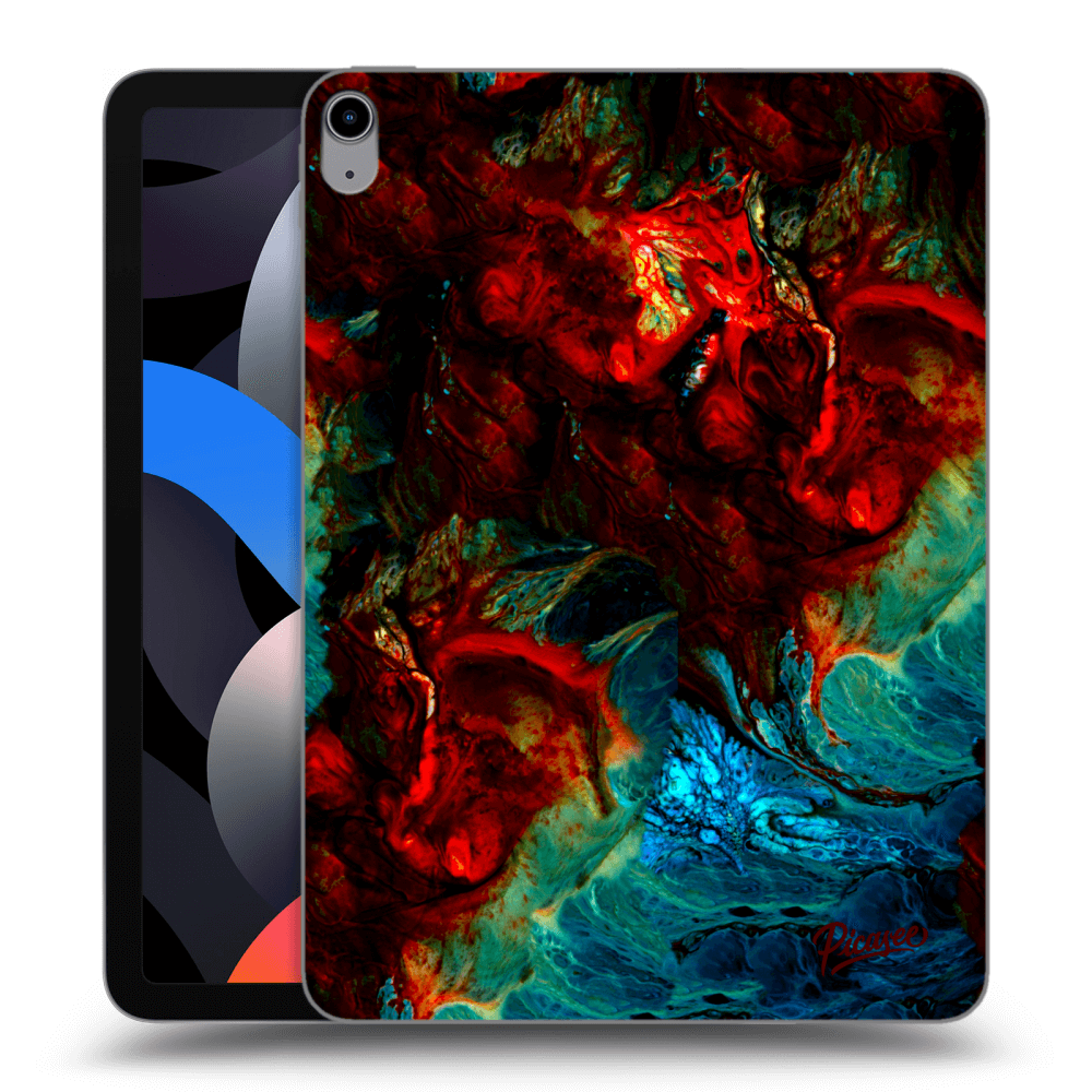 Picasee silikonový černý obal pro Apple iPad Air 4 10.9" 2020 - Universe