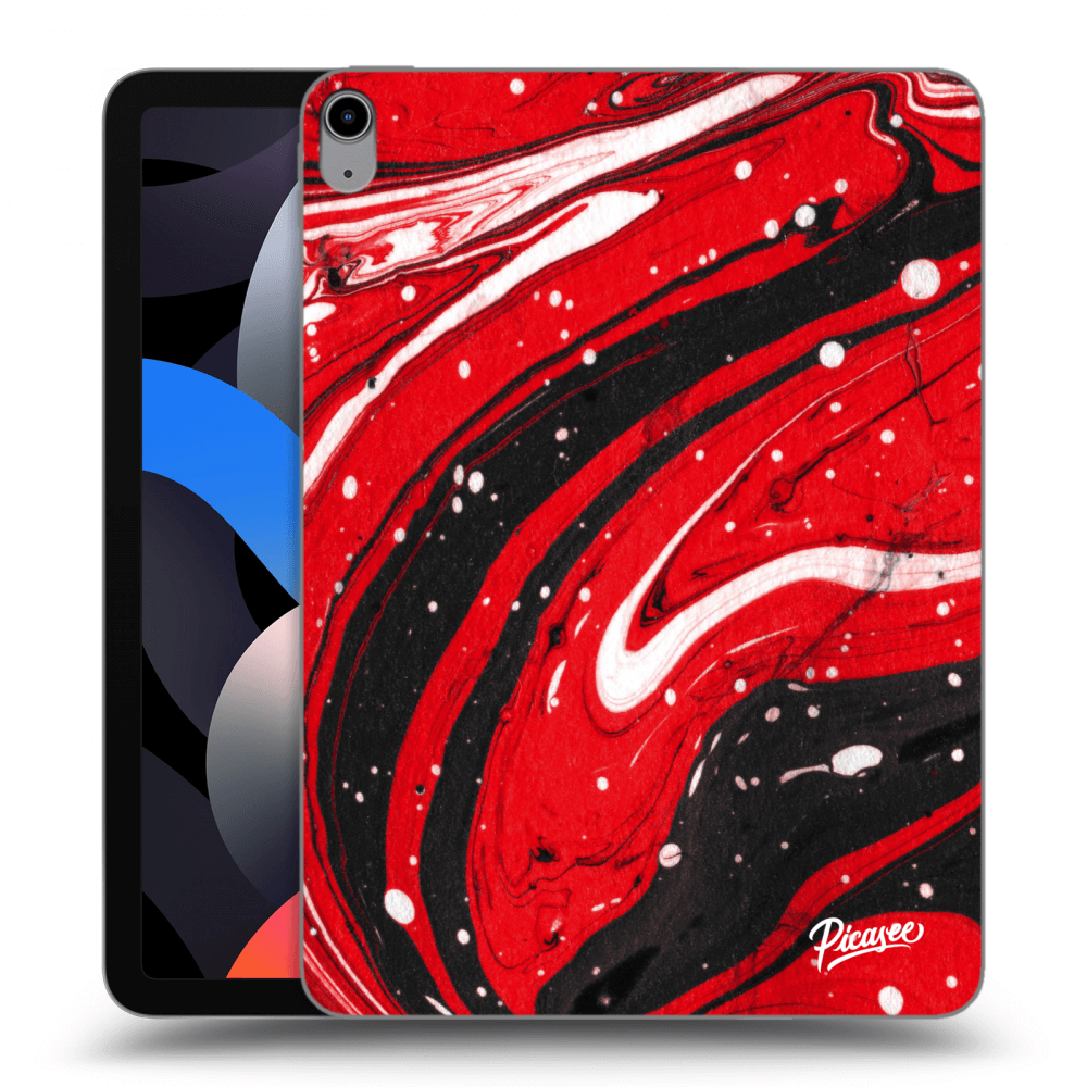 Picasee silikonový černý obal pro Apple iPad Air 4 10.9" 2020 - Red black