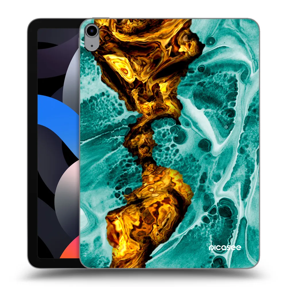 Picasee silikonový průhledný obal pro Apple iPad Air 4 10.9" 2020 - Goldsky